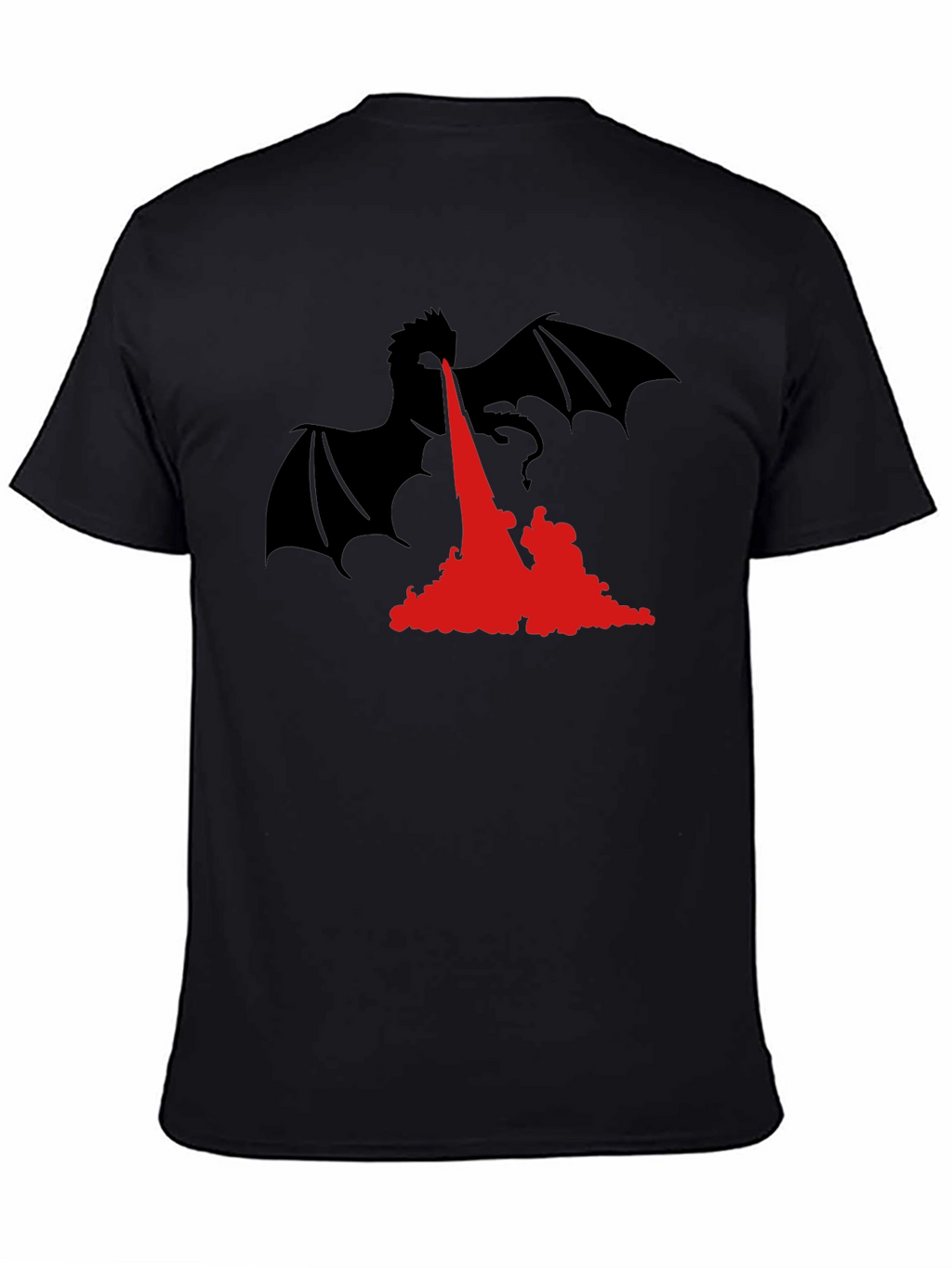 Dragon Fire T-Shirt - Black Graphic Tee