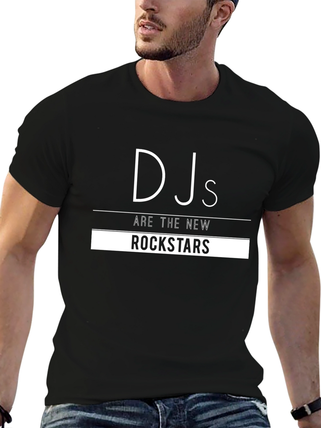 DJs Are The New Rockstars Black Graphic Tee