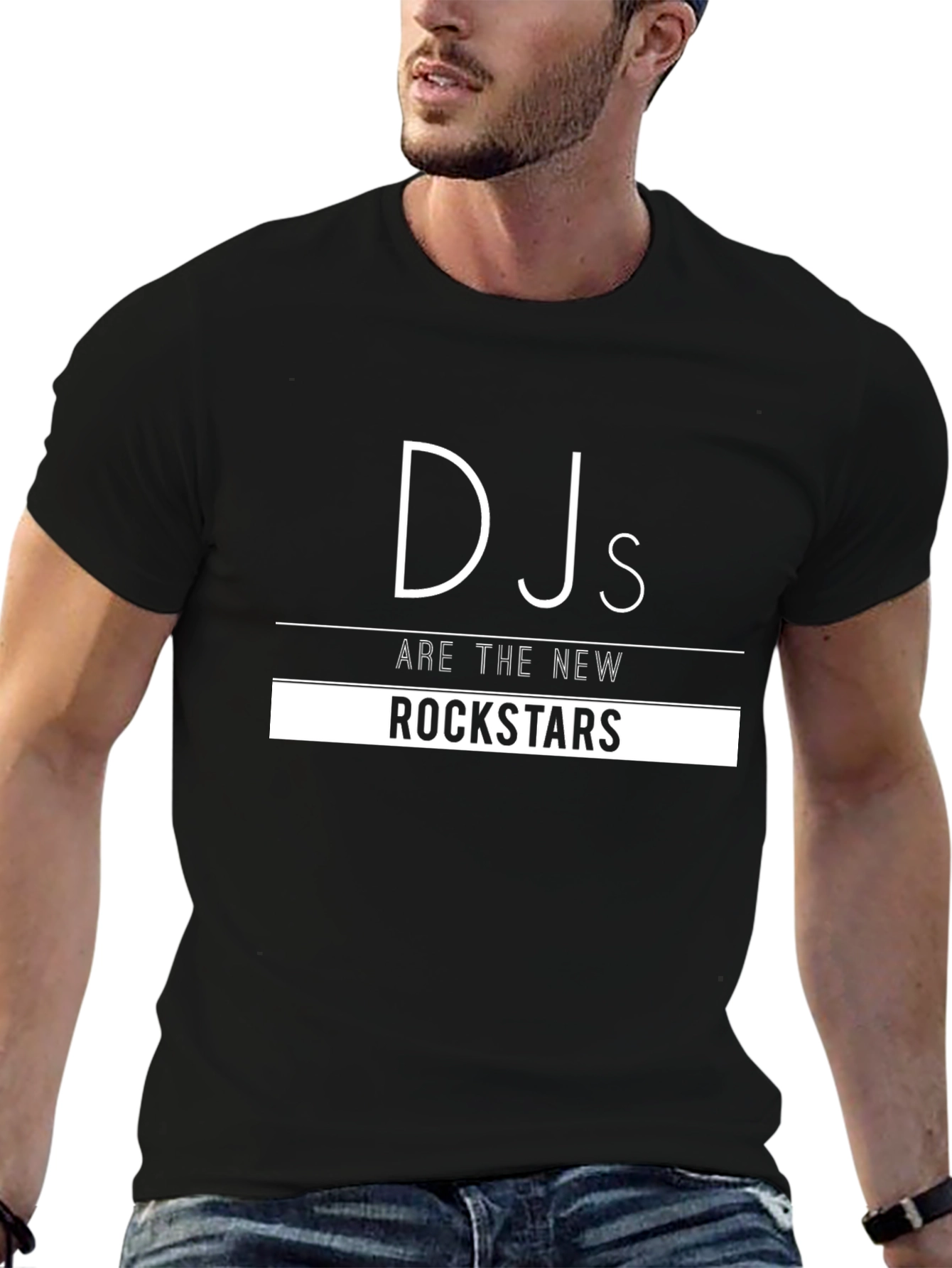 DJs Are The New Rockstars Black Graphic Tee