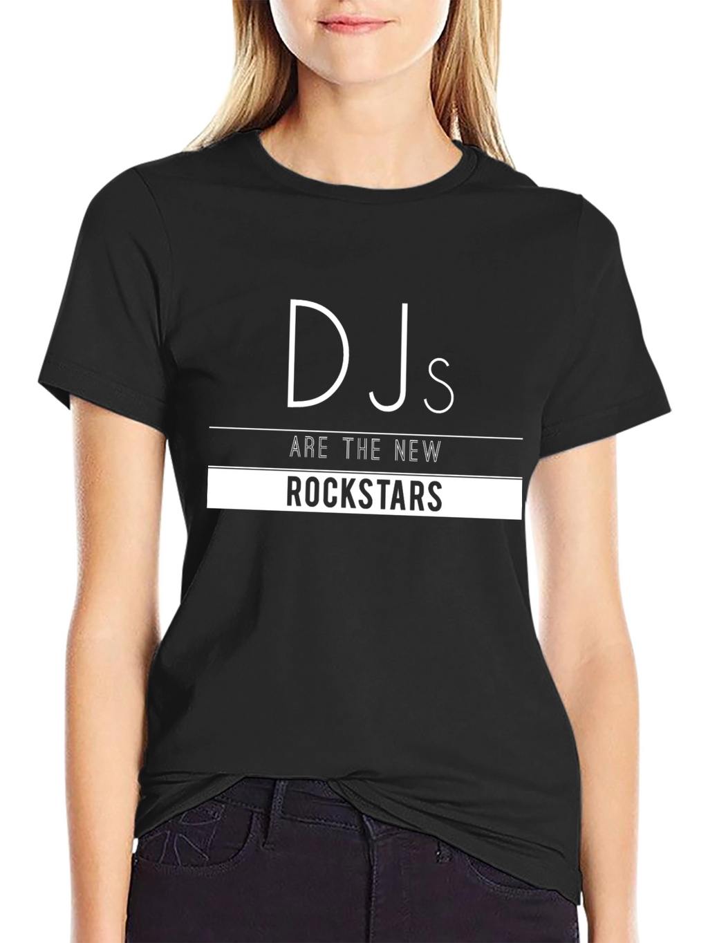 DJs Are The New Rockstars Black Graphic Tee