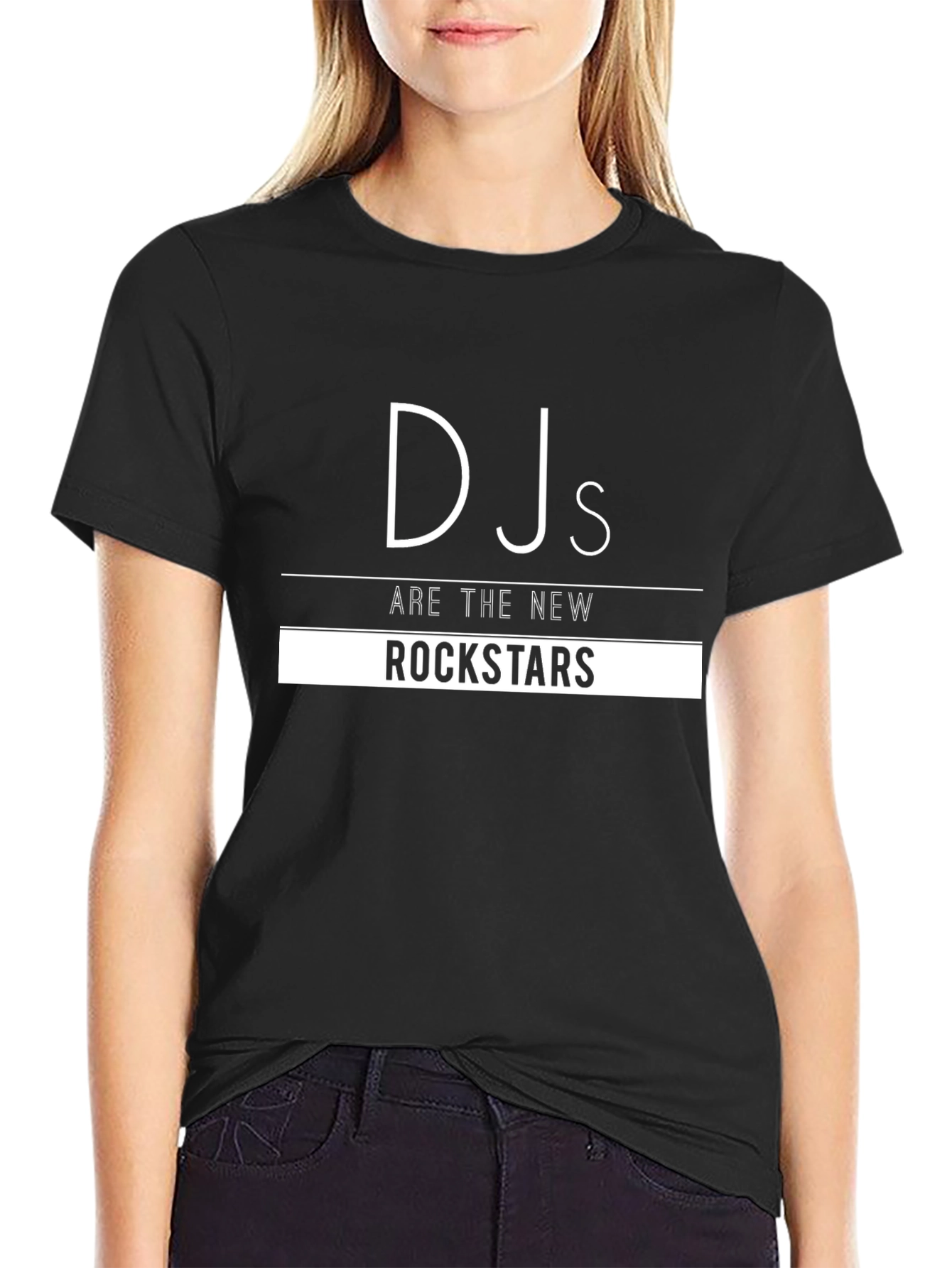 DJs Are The New Rockstars Black Graphic Tee