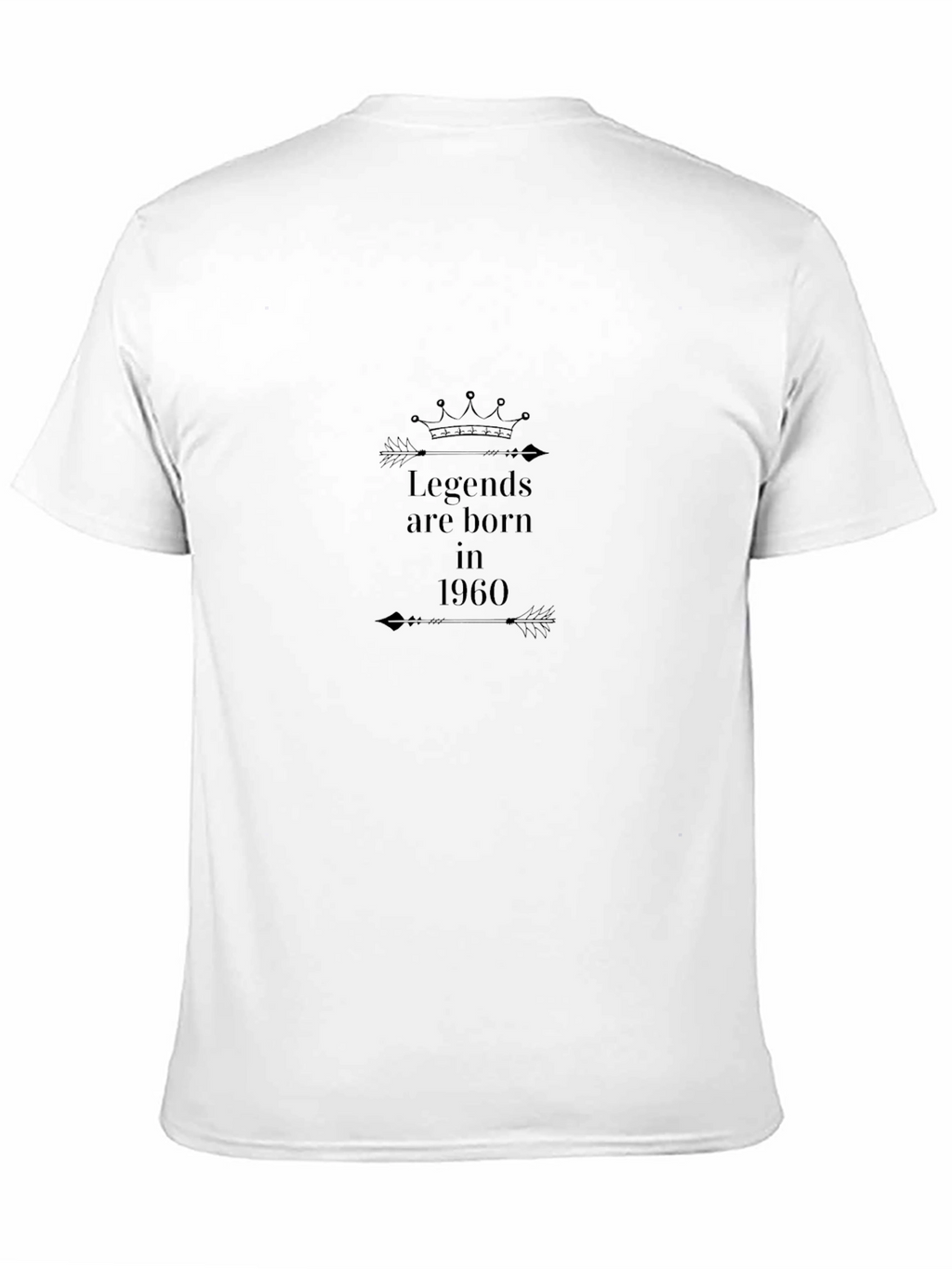 Legends Born in 1960 Black Graphic Tee
