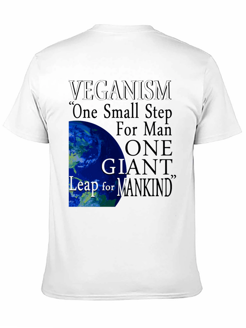 Veganism One Small Step Graphic Tee