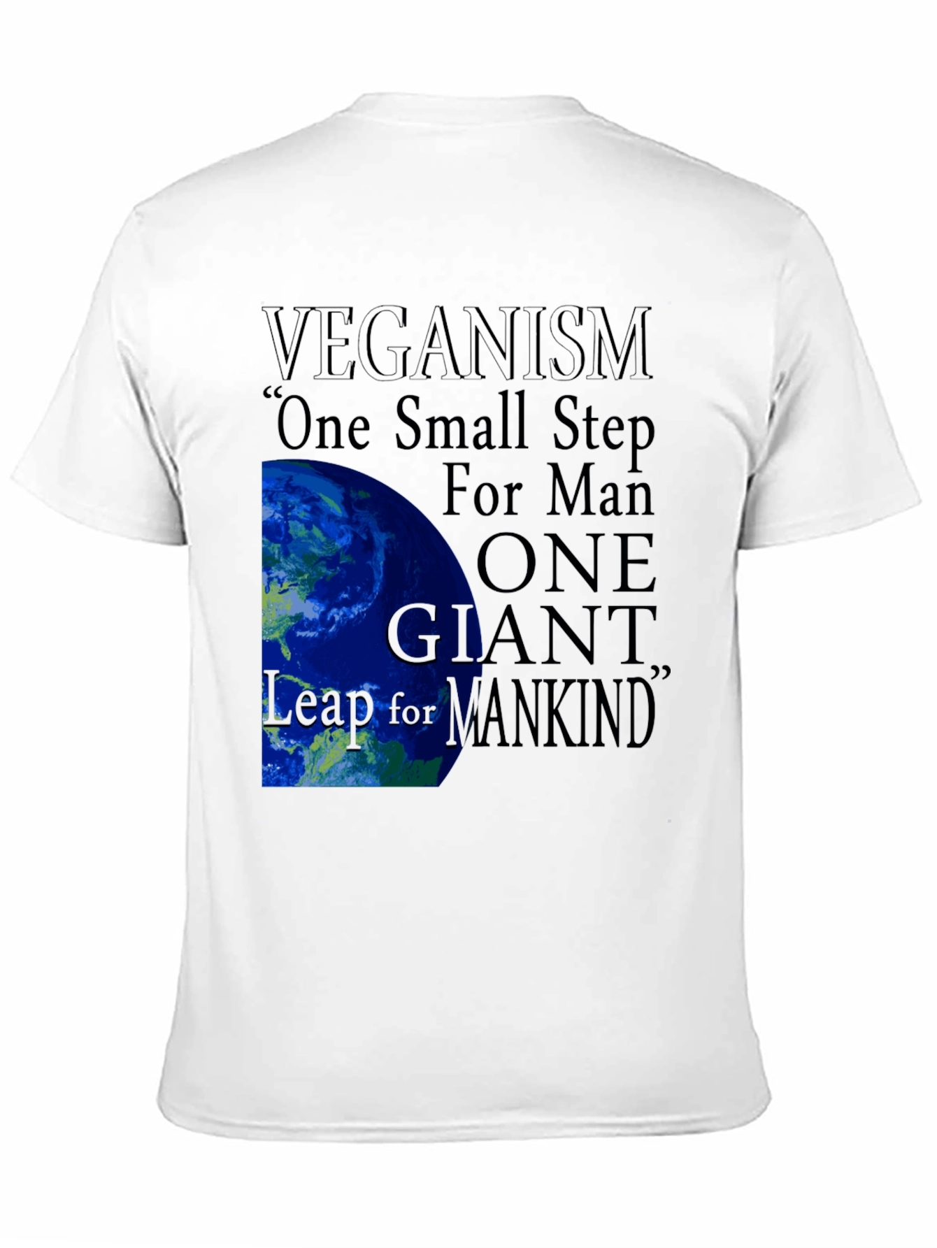 Veganism One Small Step Graphic Tee