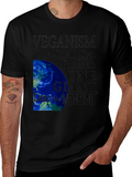 Veganism One Small Step Graphic Tee