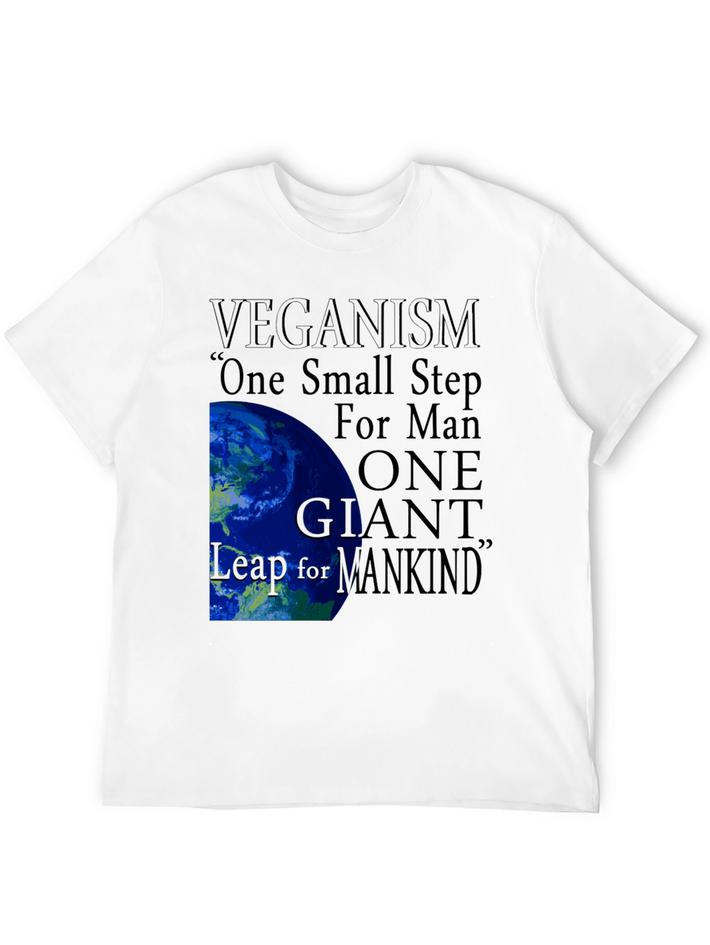 Veganism One Small Step Graphic Tee