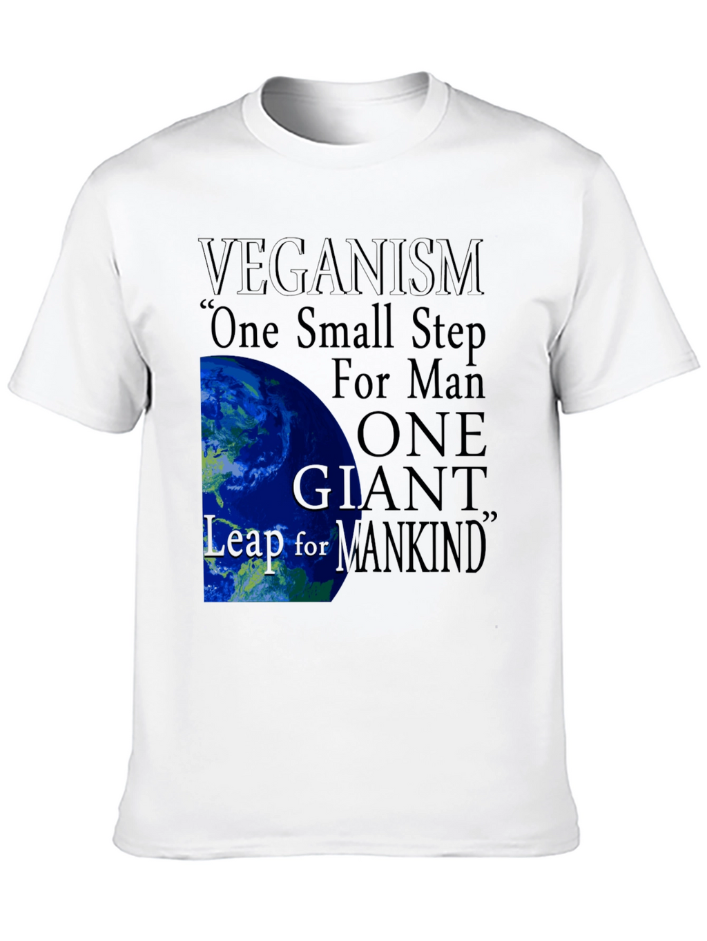 Veganism One Small Step Graphic Tee