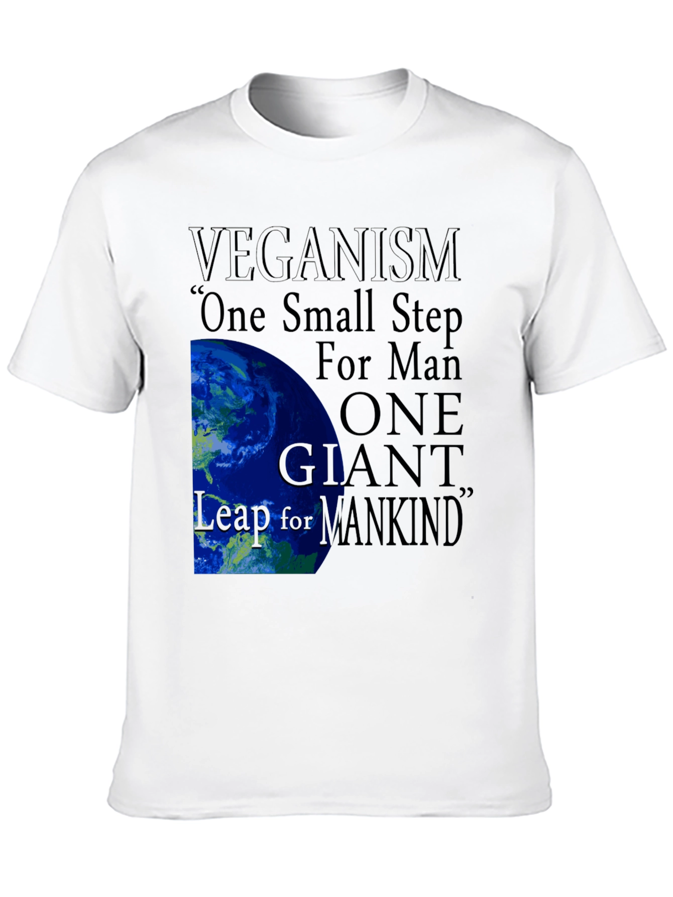 Veganism One Small Step Graphic Tee