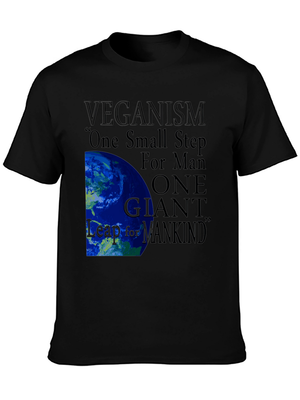 Veganism One Small Step Graphic Tee
