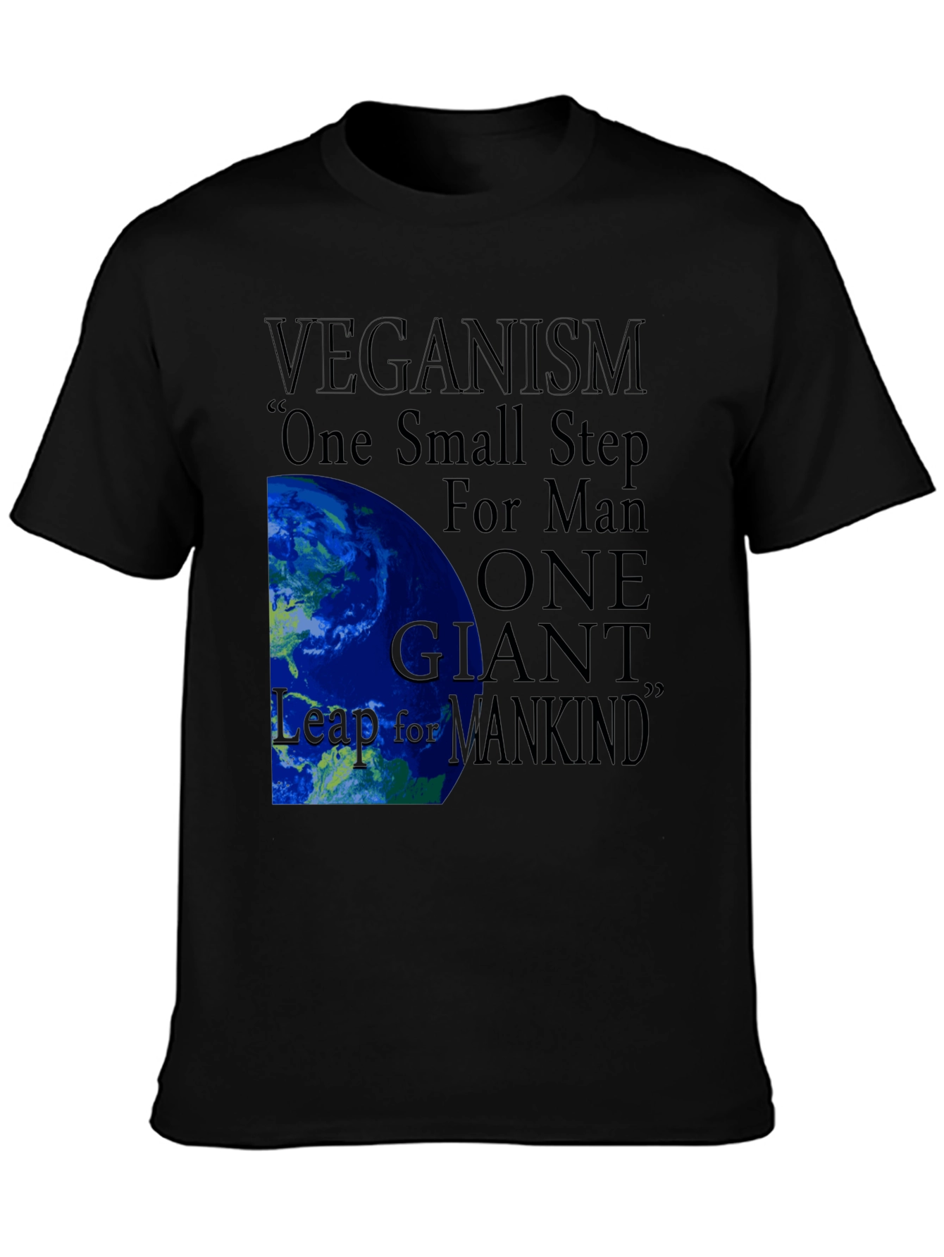 Veganism One Small Step Graphic Tee