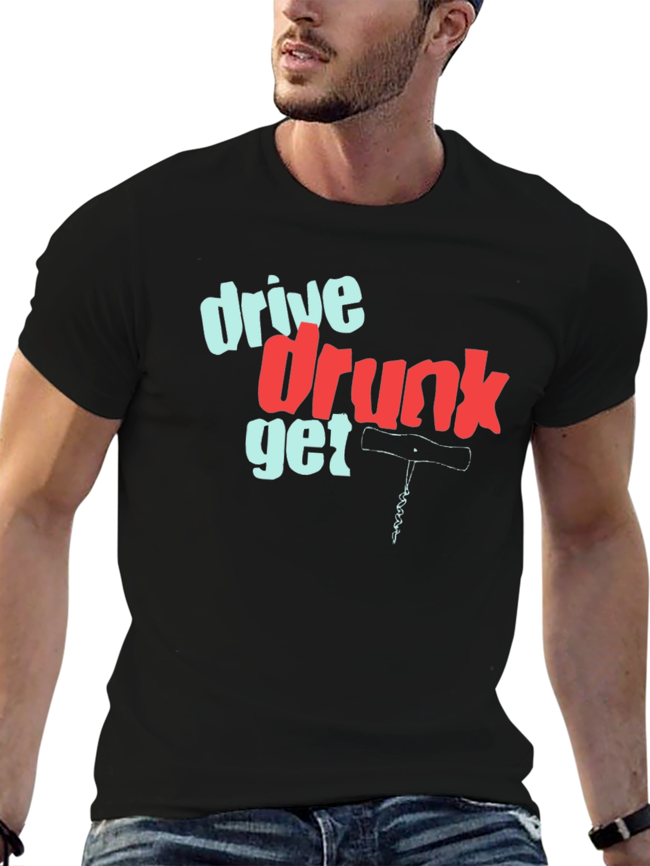 Drive Drunk Get Corked Graphic Tee