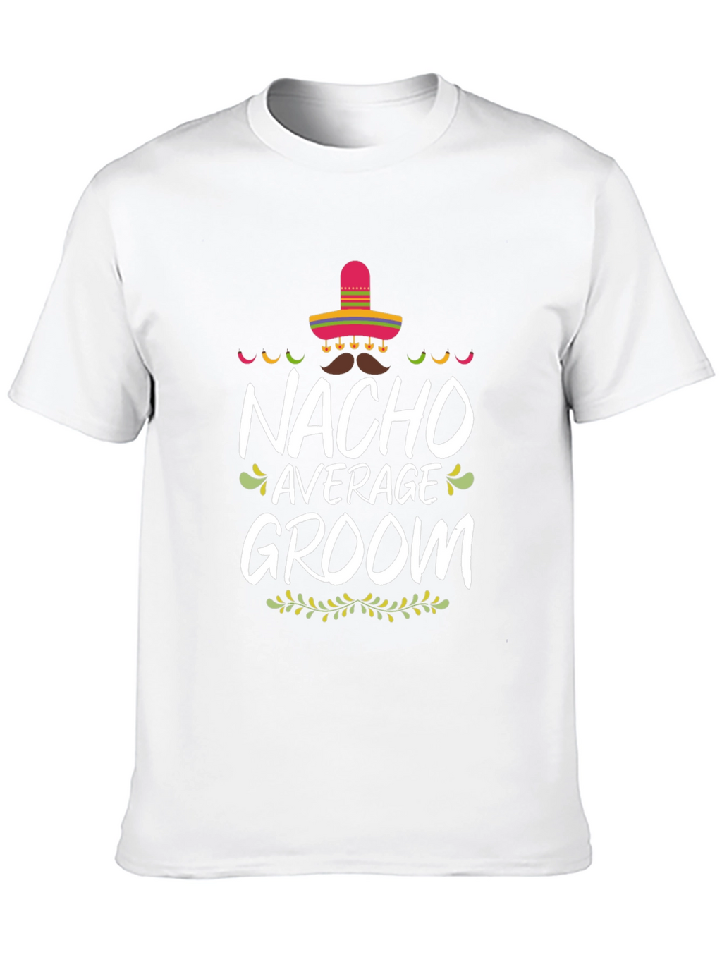 Nacho Average Groom Graphic T-Shirt - Black