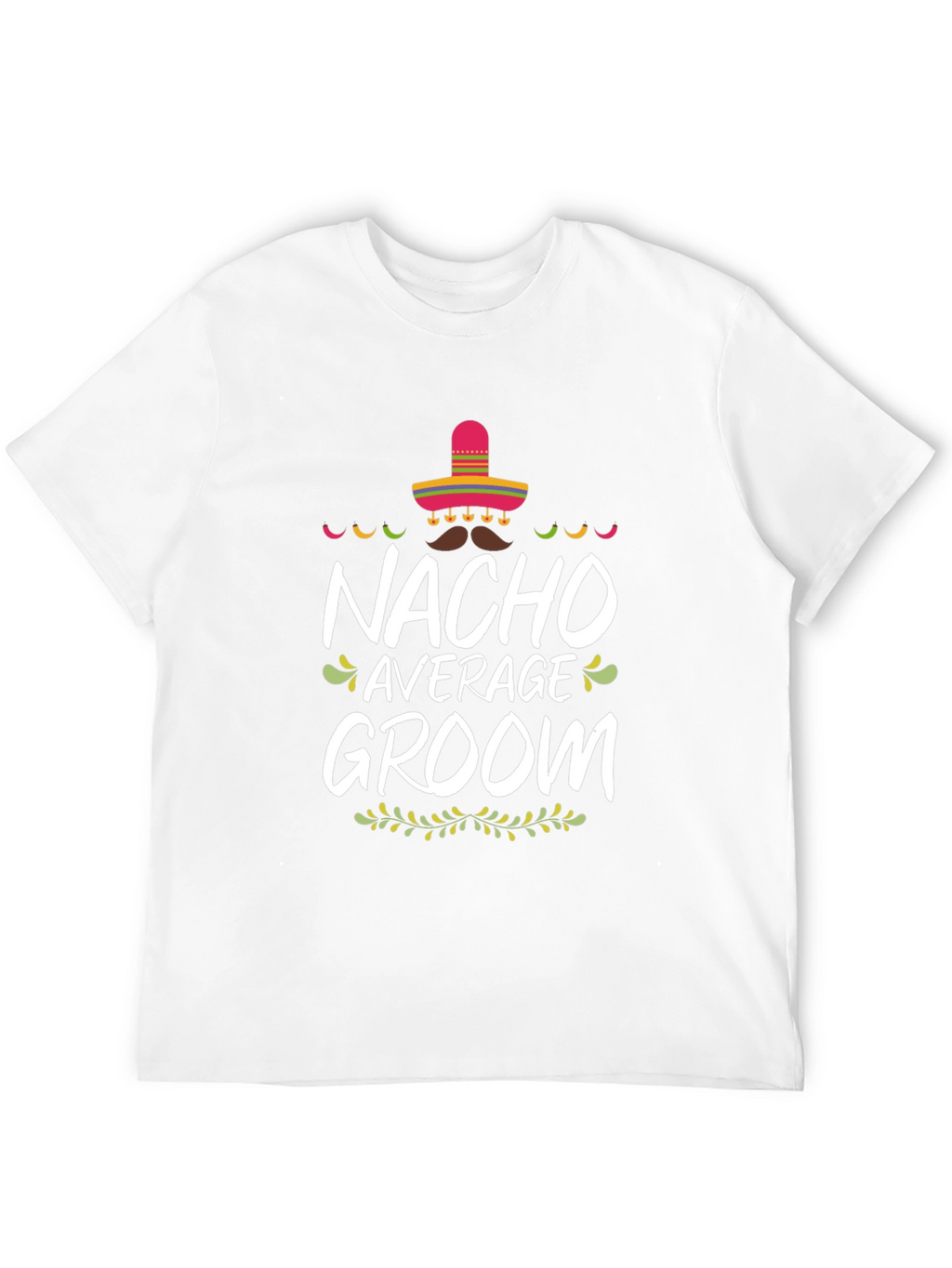 Nacho Average Groom Graphic T-Shirt - Black