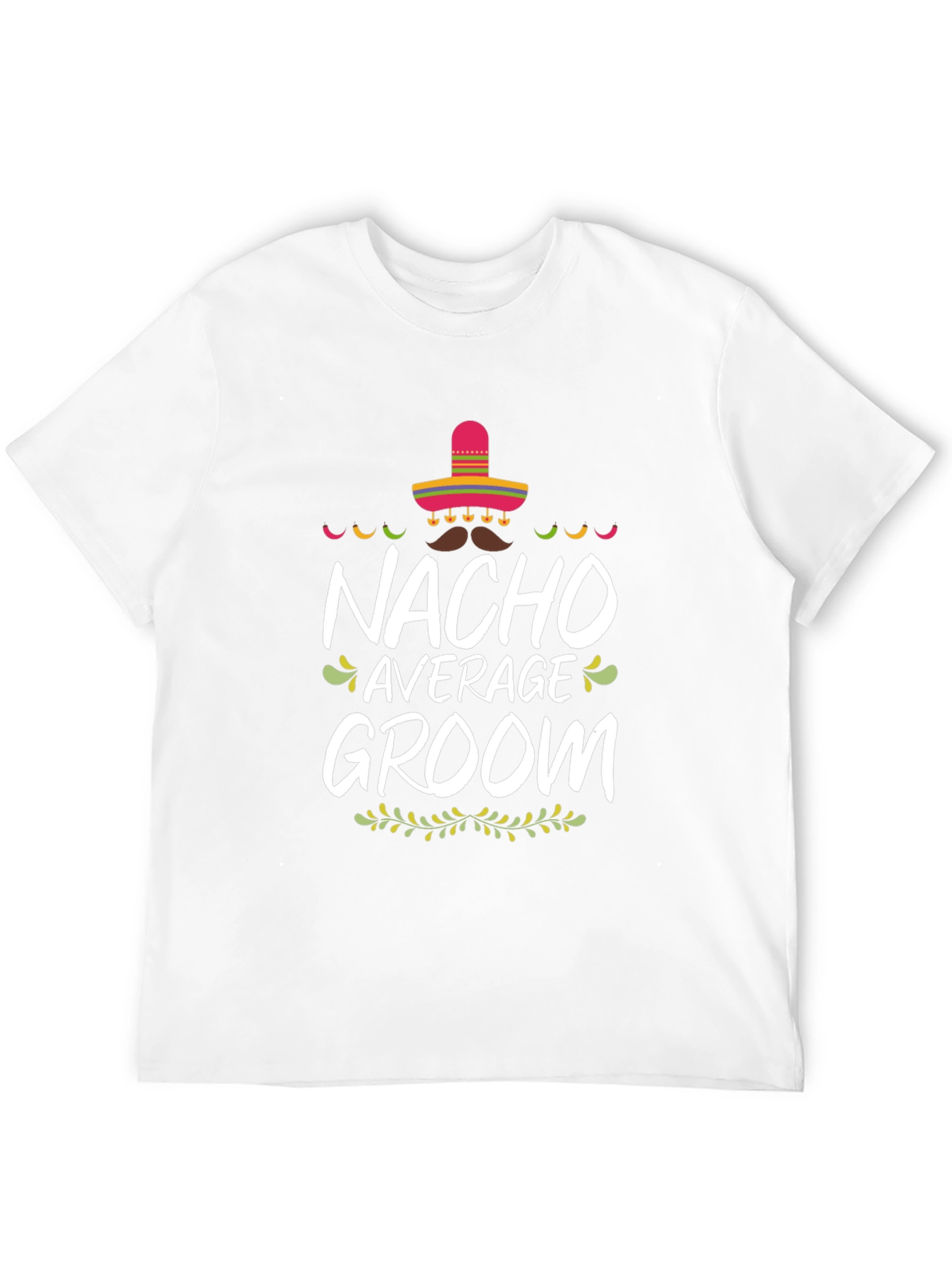 Nacho Average Groom Graphic T-Shirt - Black