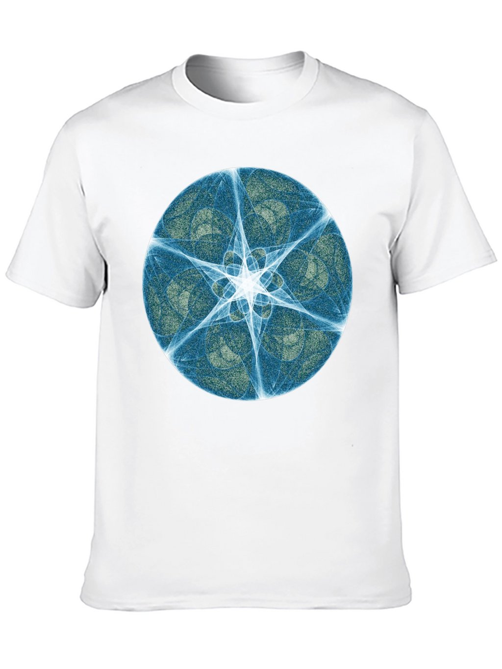 Abstract Starburst Graphic Black Tee