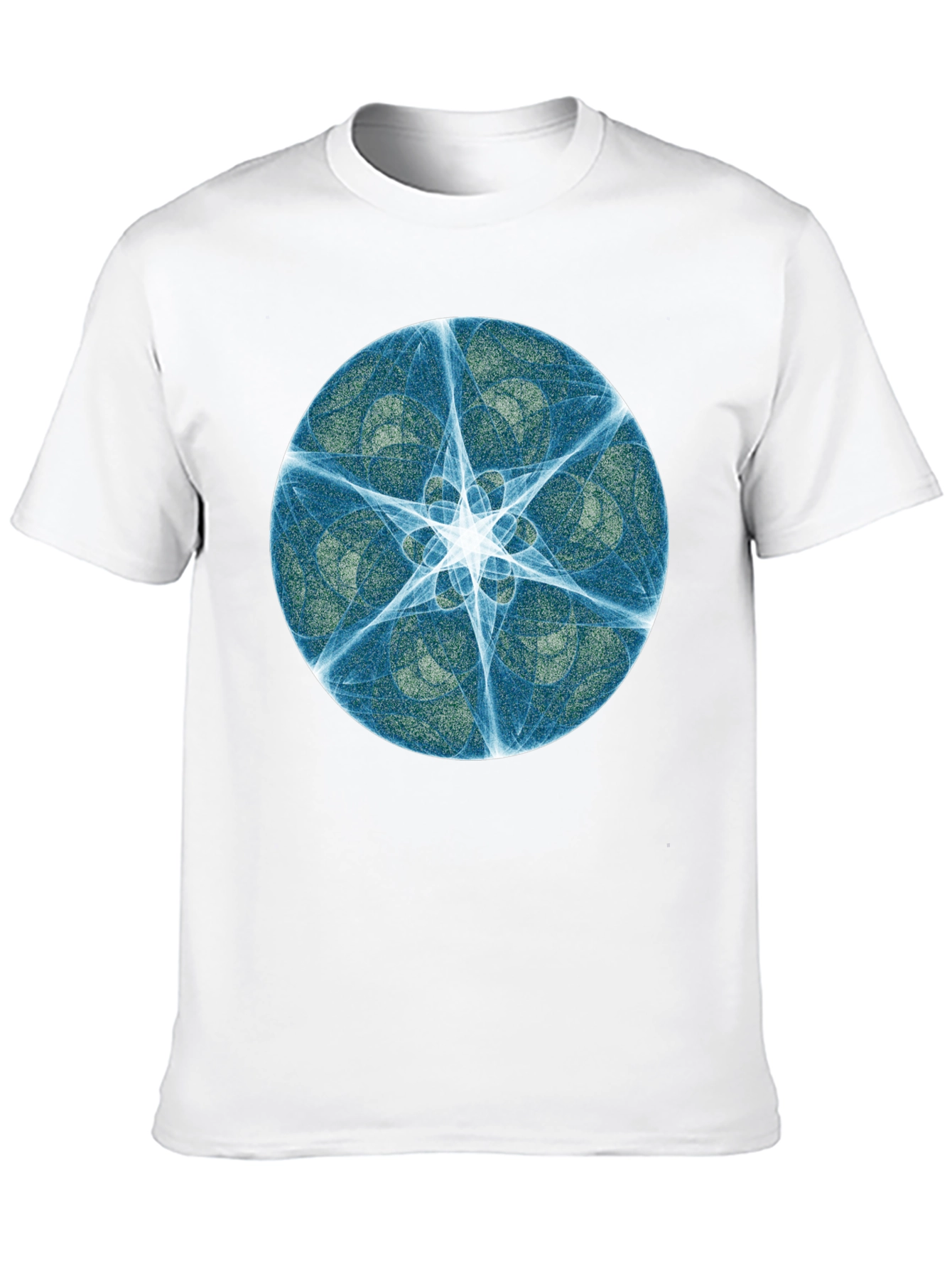 Abstract Starburst Graphic Black Tee
