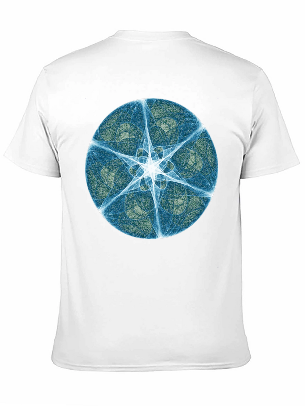 Abstract Starburst Graphic Black Tee