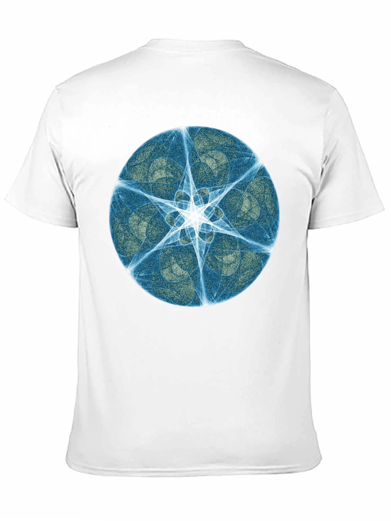 Abstract Starburst Graphic Black Tee