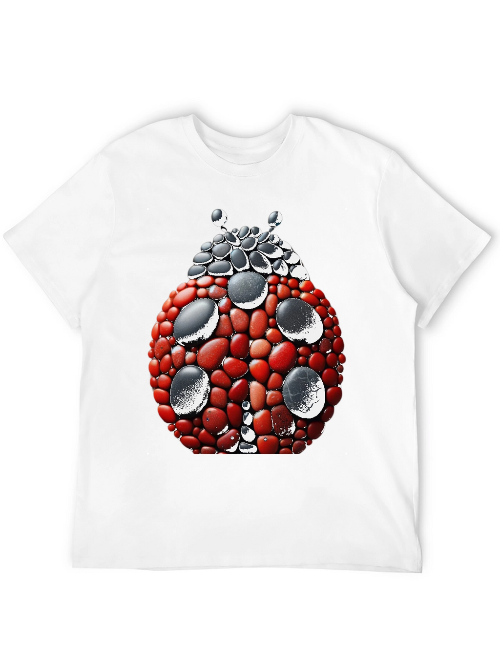Ladybug Stone Art Graphic Tee