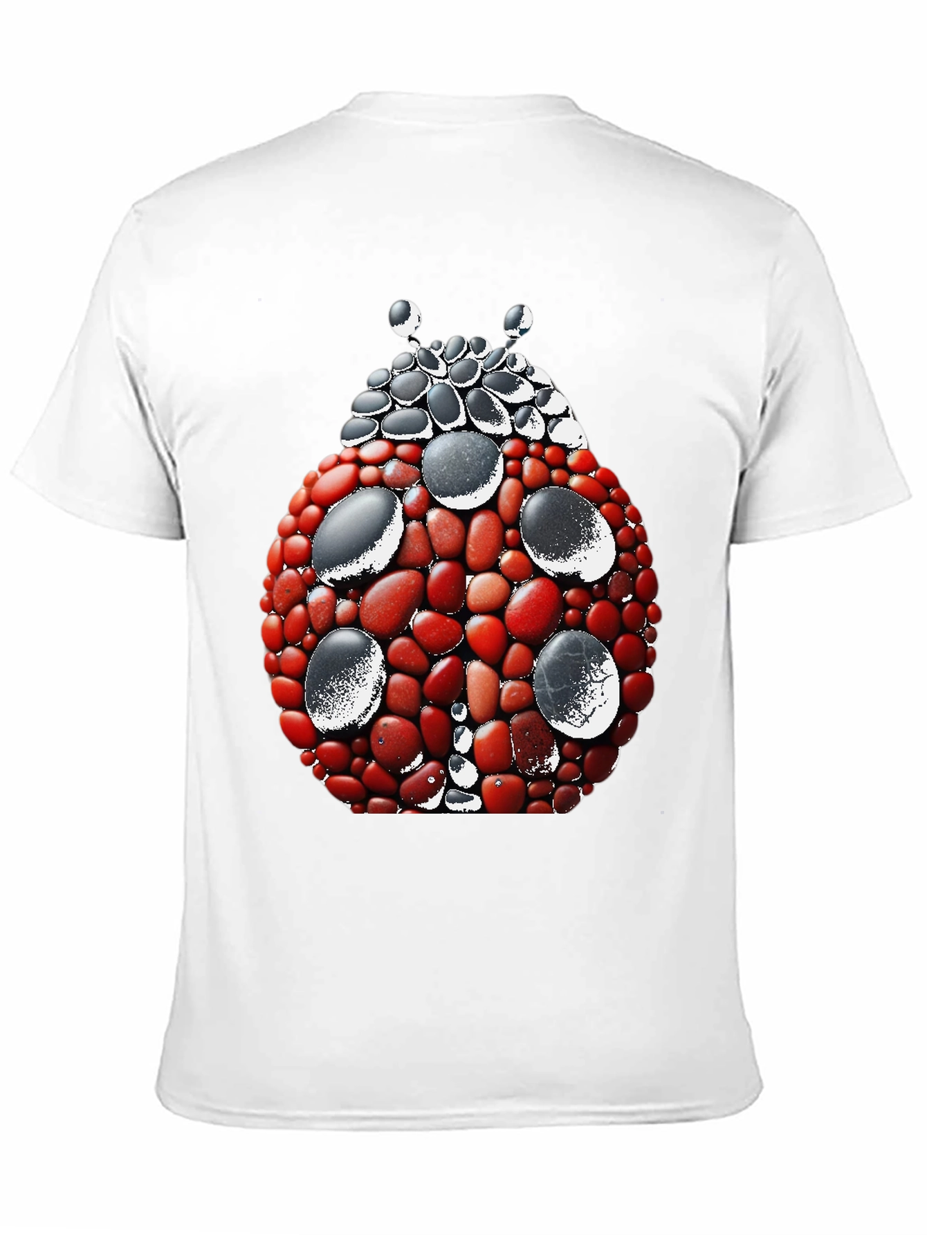 Ladybug Stone Art Graphic Tee