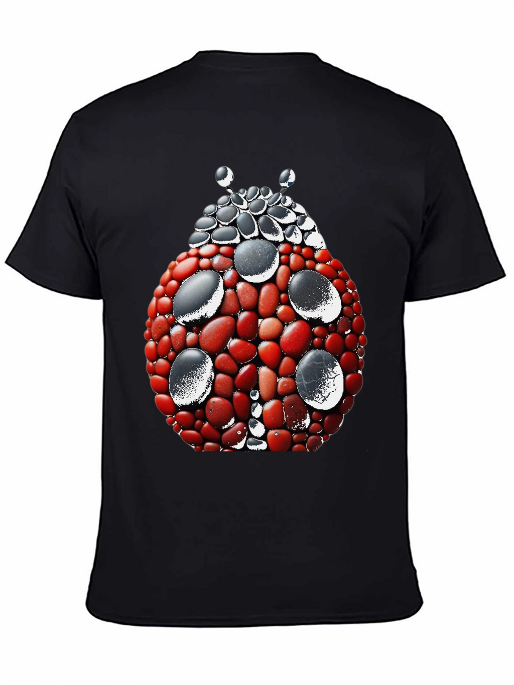 Ladybug Stone Art Graphic Tee