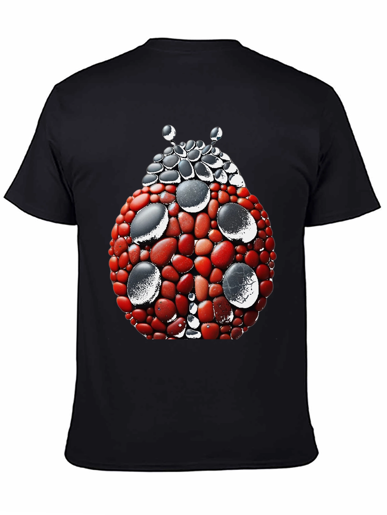 Ladybug Stone Art Graphic Tee