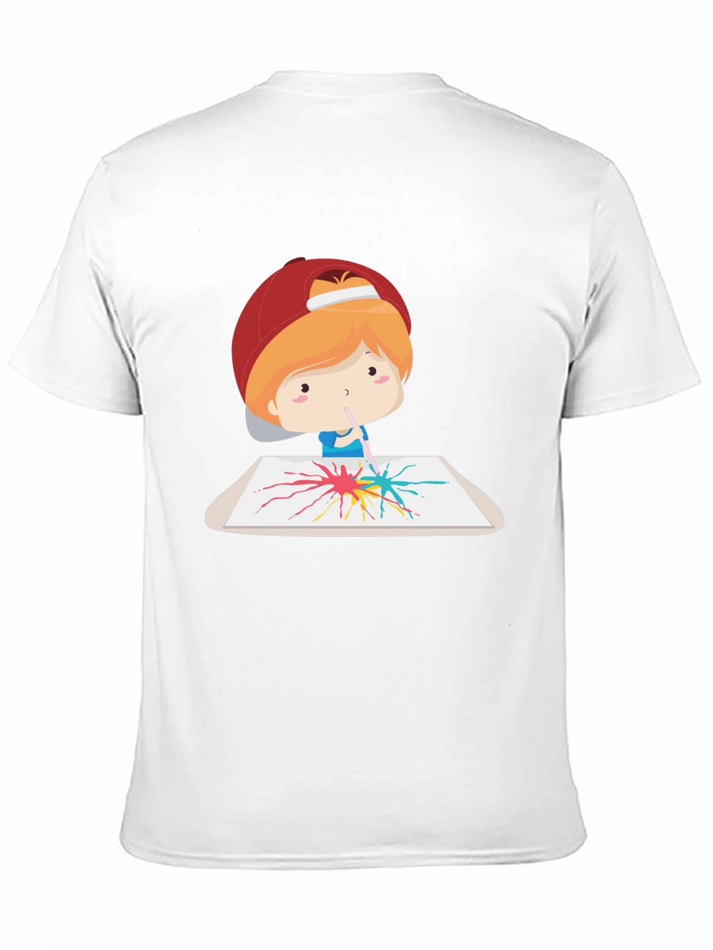 Artistic Tee: Boy Painting Design
