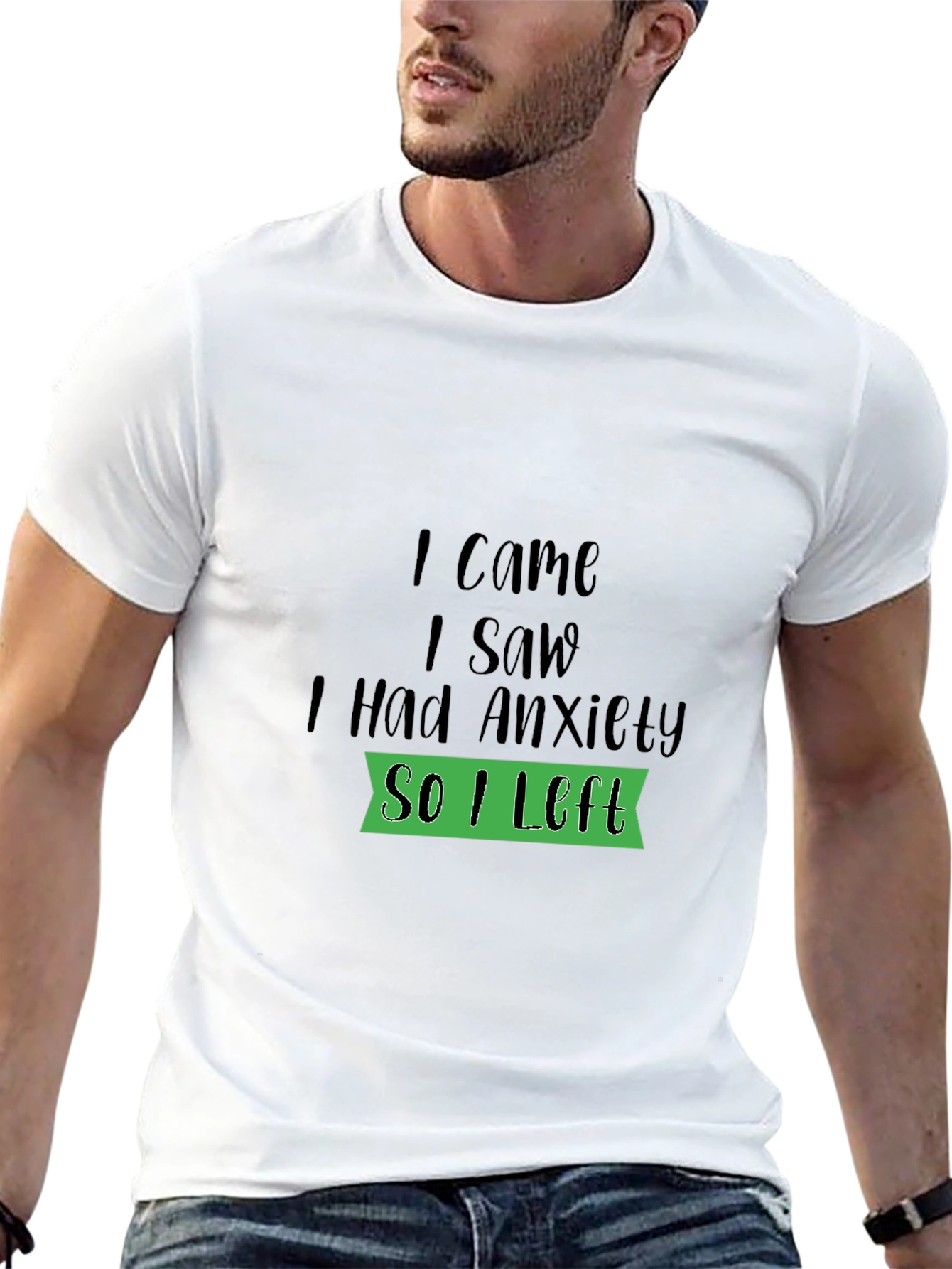 Anxiety Humor Black T-Shirt