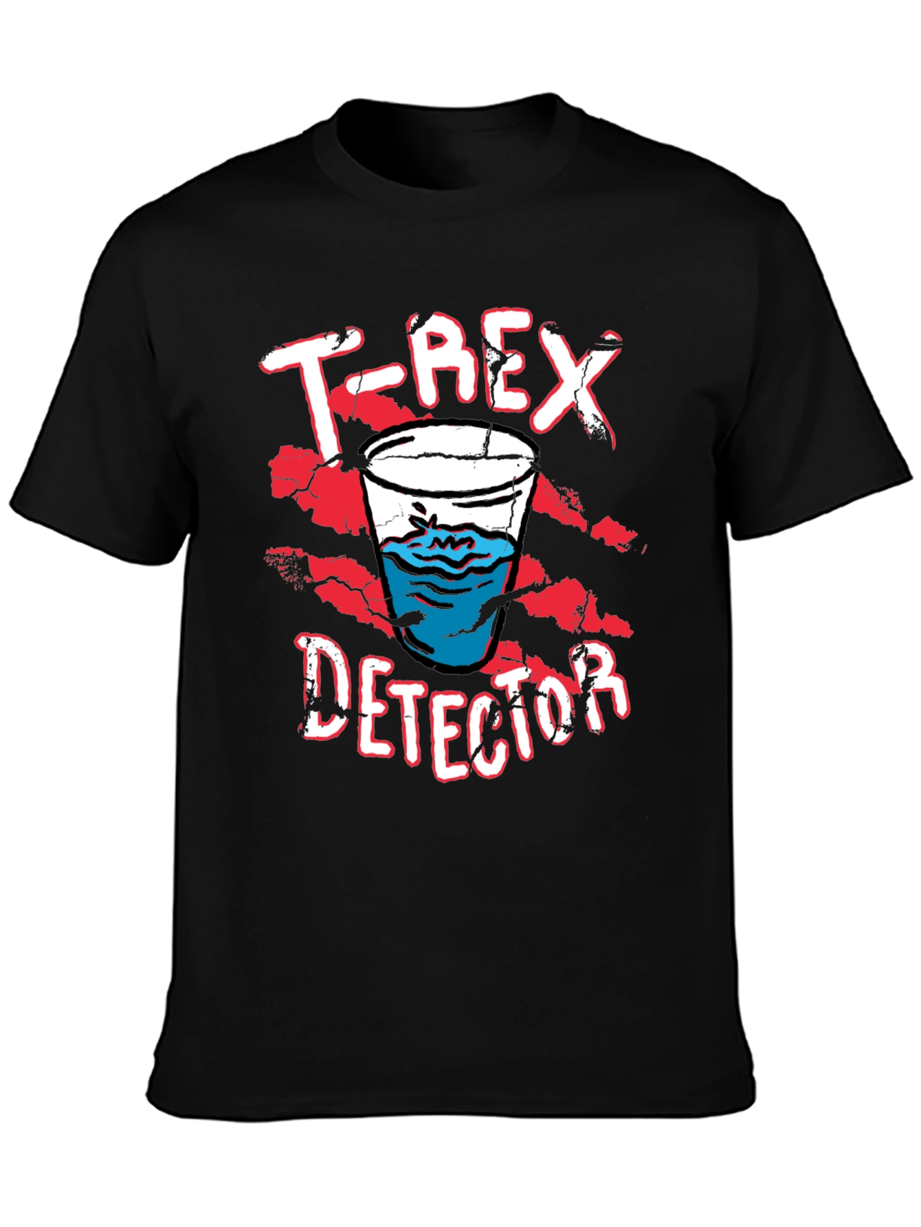 T-Rex Detector Novelty Graphic T-Shirt