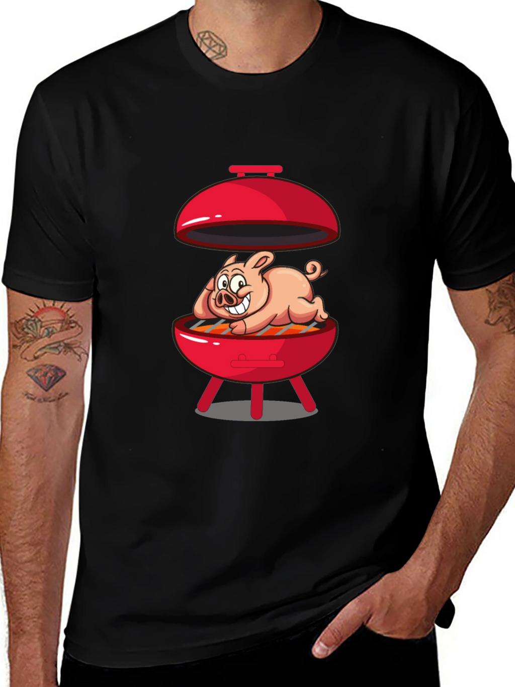 Funny Pig BBQ T-Shirt
