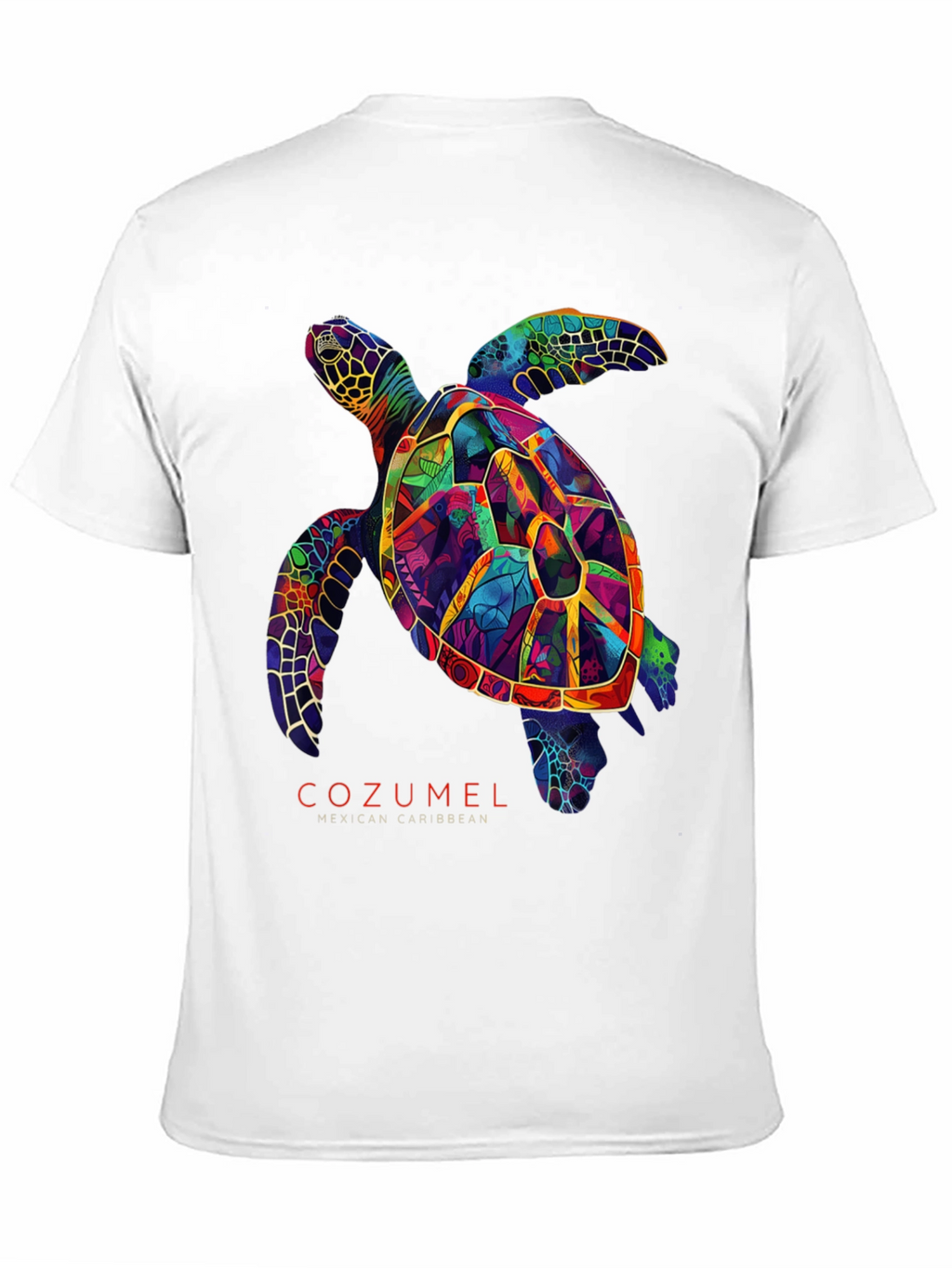 Cozumel Sea Turtle Graphic Tee - Mens Black T-Shirt