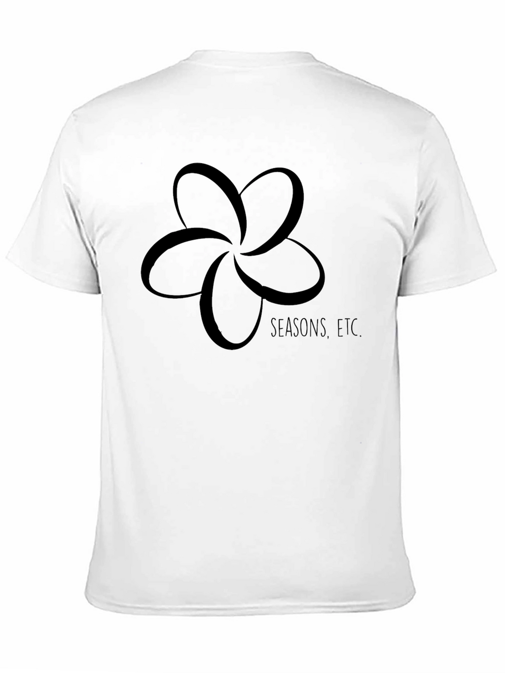 Seasons etc. Flower Graphic Black T-Shirt