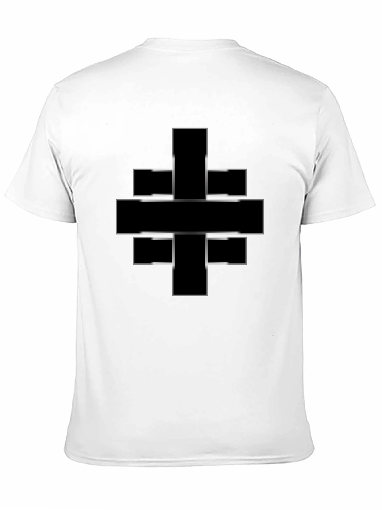Modern Geometric Black T-Shirt