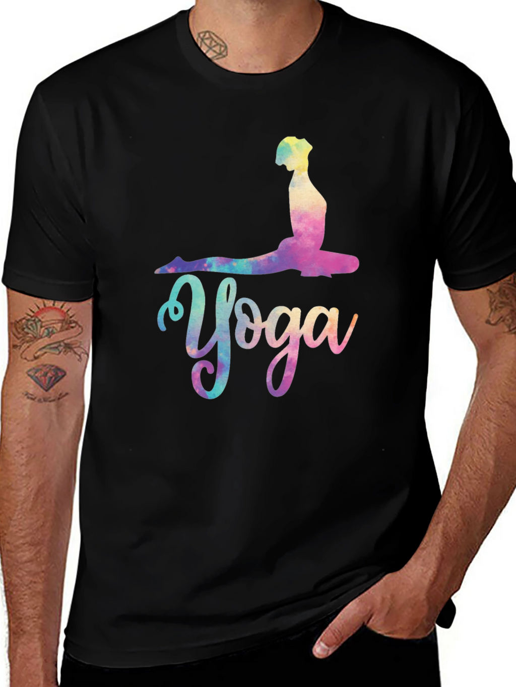 Yoga Pose Graphic Tee - Relaxed Fit