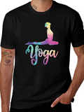 Yoga Pose Graphic Tee - Relaxed Fit