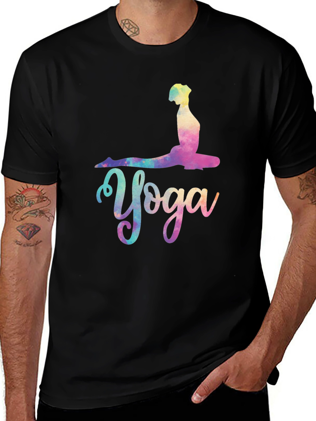 Yoga Pose Graphic Tee - Relaxed Fit