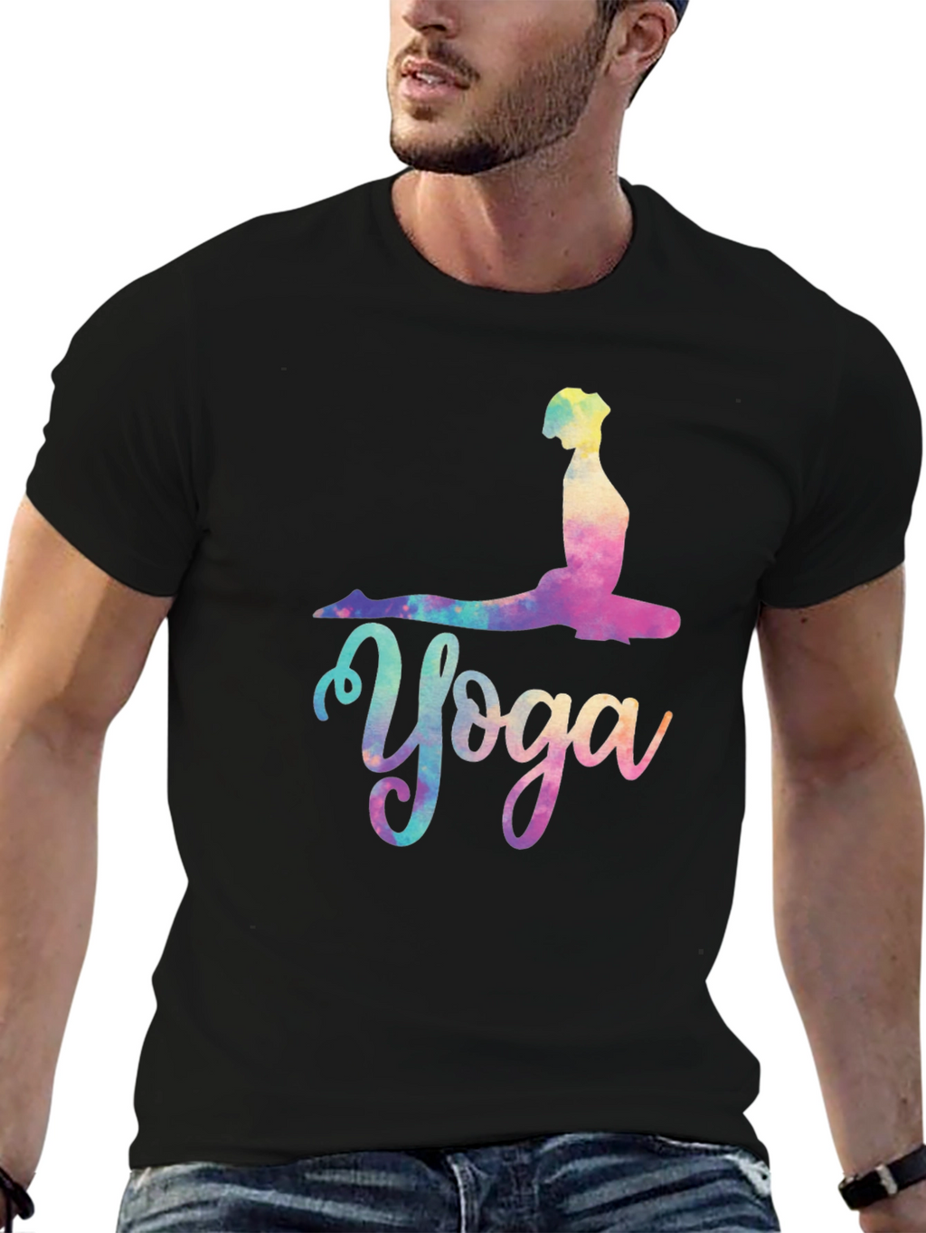 Yoga Pose Graphic Tee - Relaxed Fit