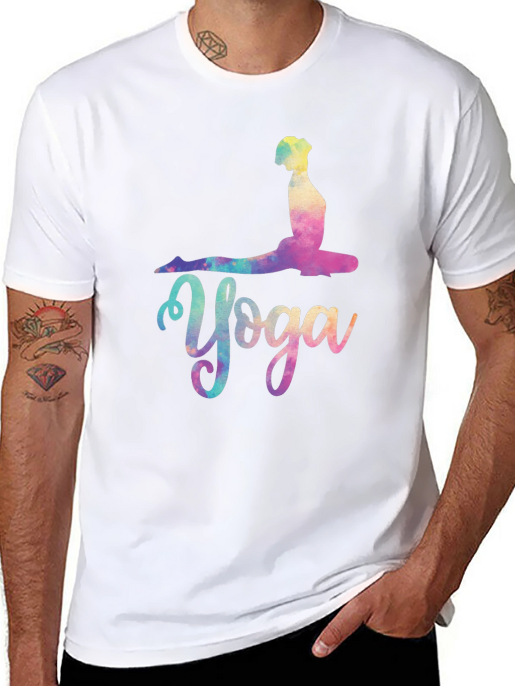 Yoga Pose Graphic Tee - Relaxed Fit
