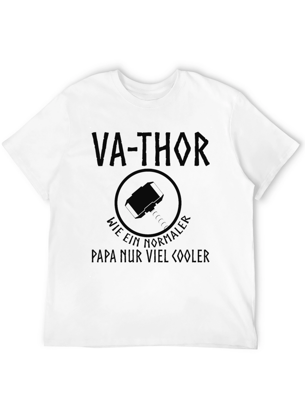 Va-Thor Cool Dad Black T-Shirt