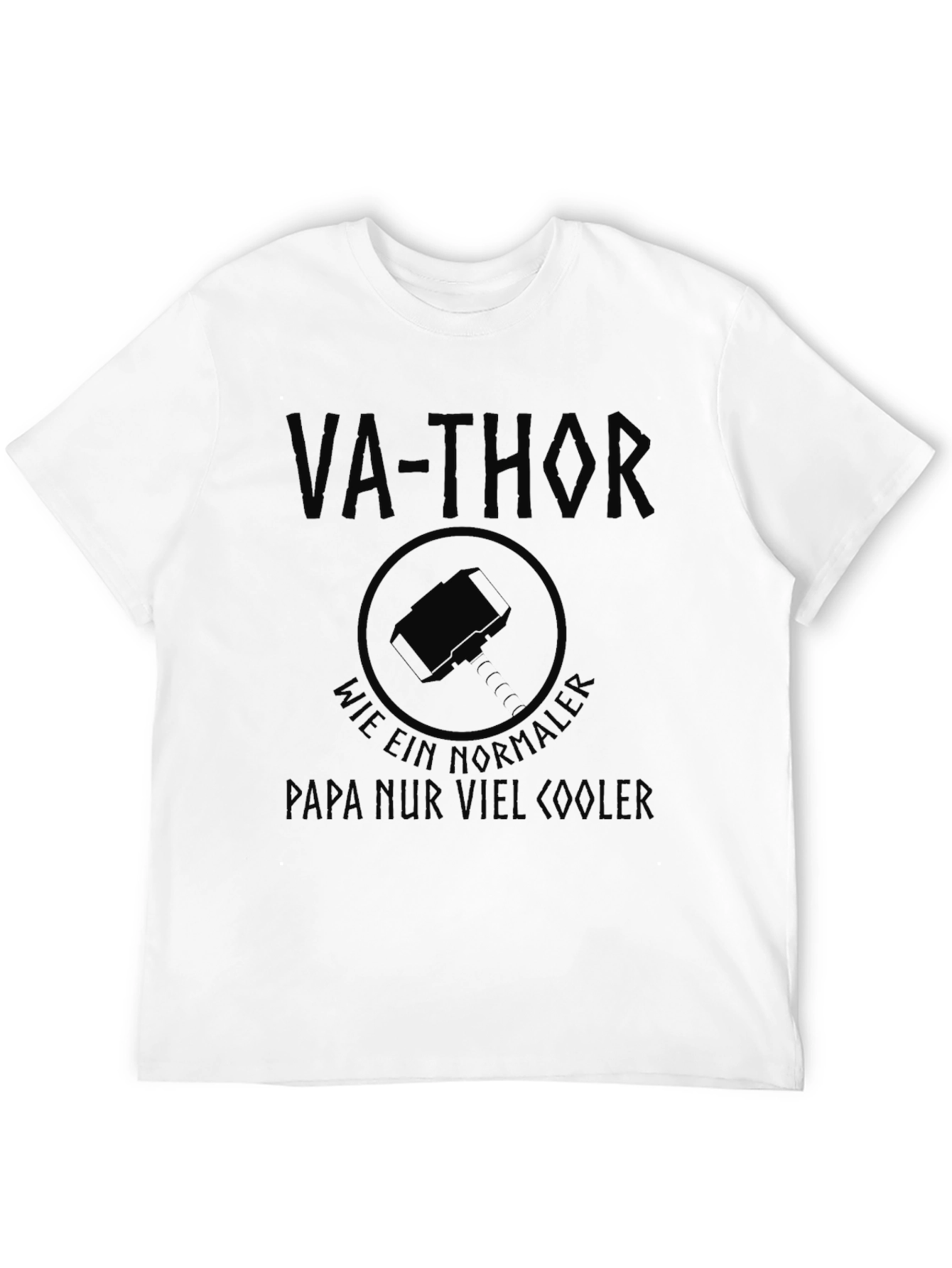 Va-Thor Cool Dad Black T-Shirt