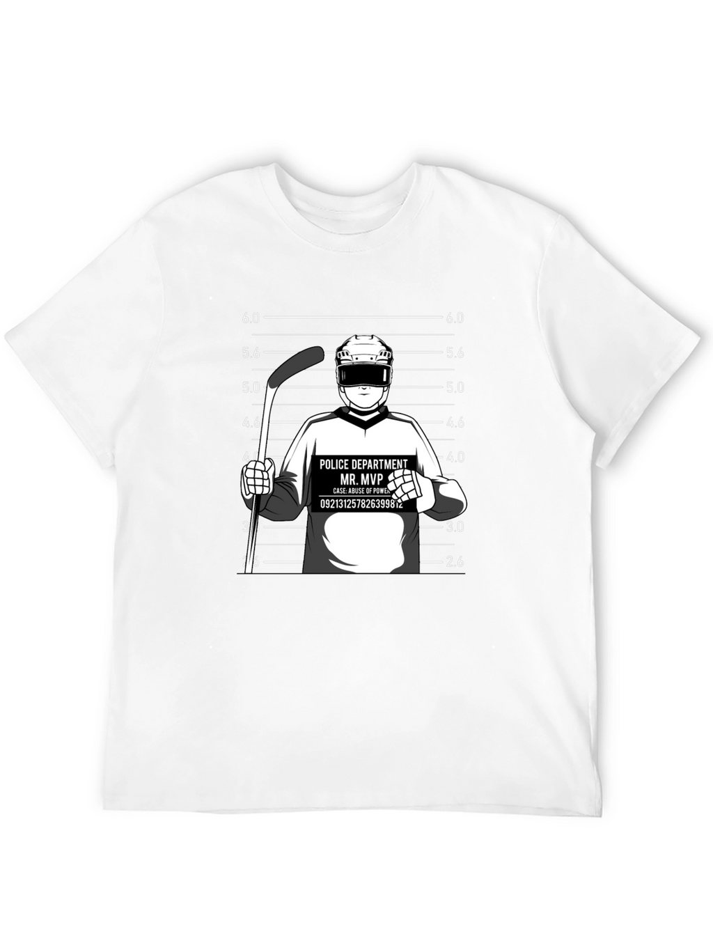 Mr. MVP Hockey Mugshot Graphic T-Shirt