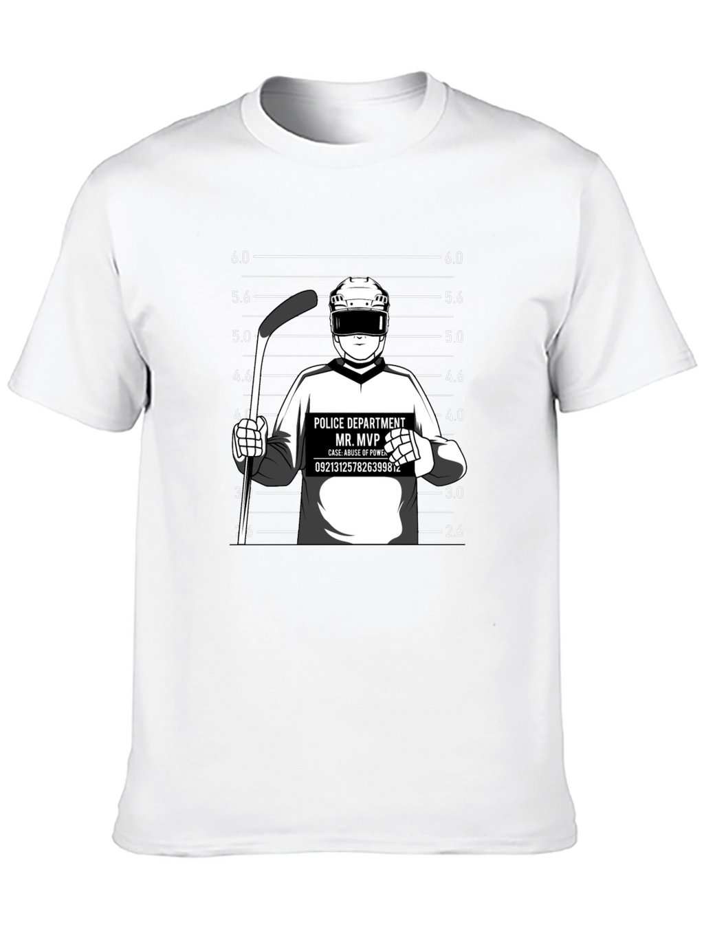 Mr. MVP Hockey Mugshot Graphic T-Shirt