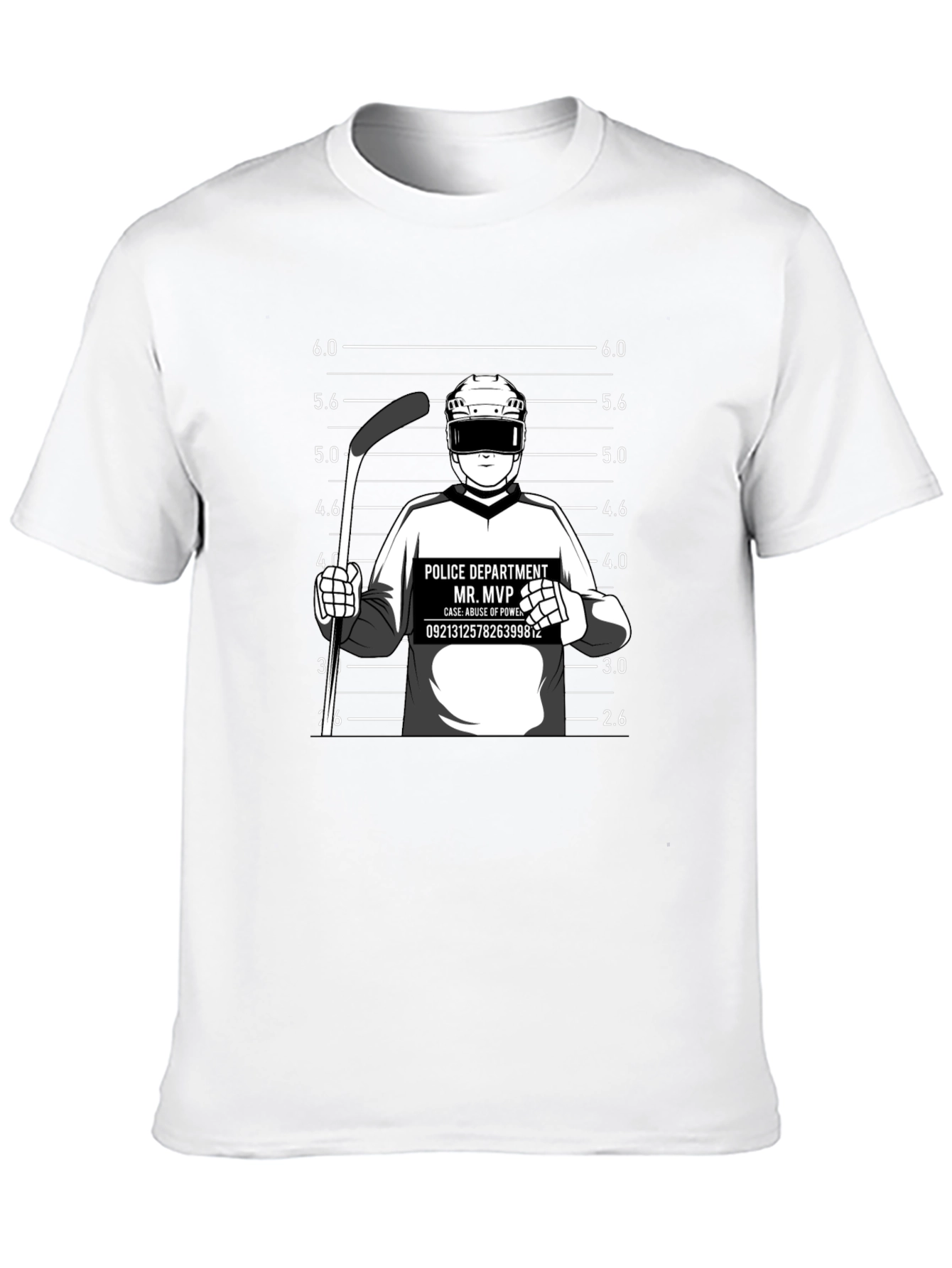 Mr. MVP Hockey Mugshot Graphic T-Shirt