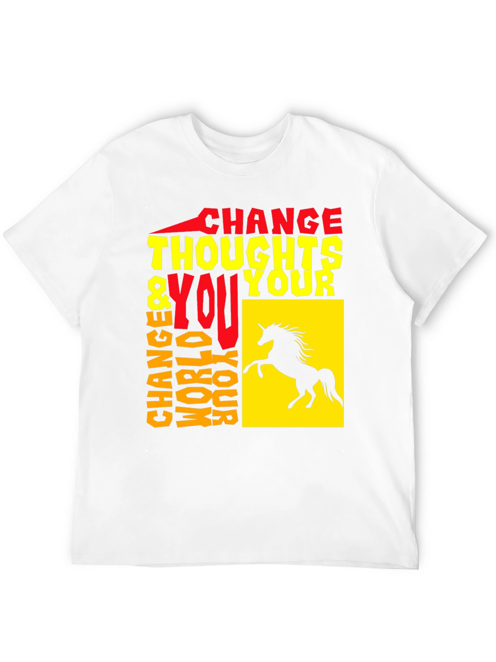 Change Thoughts Change World T-Shirt Black Unisex