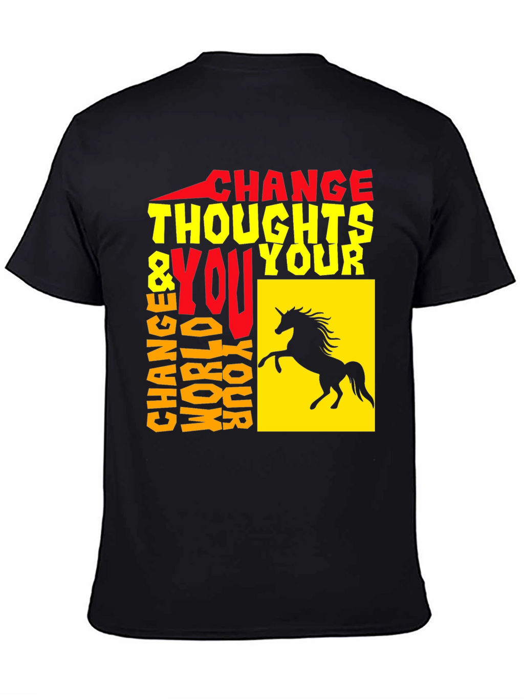 Change Thoughts Change World T-Shirt Black Unisex
