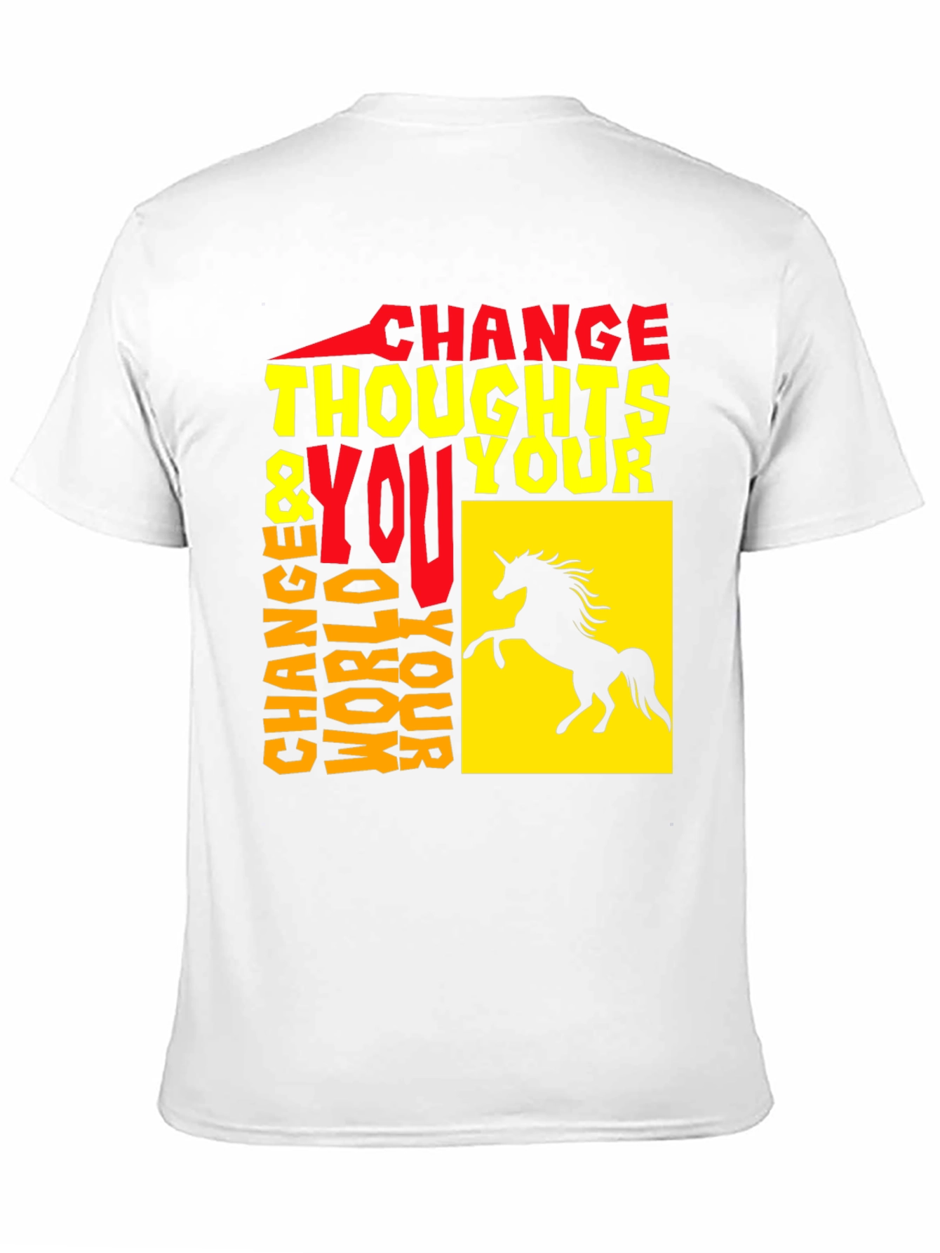 Change Thoughts Change World T-Shirt Black Unisex