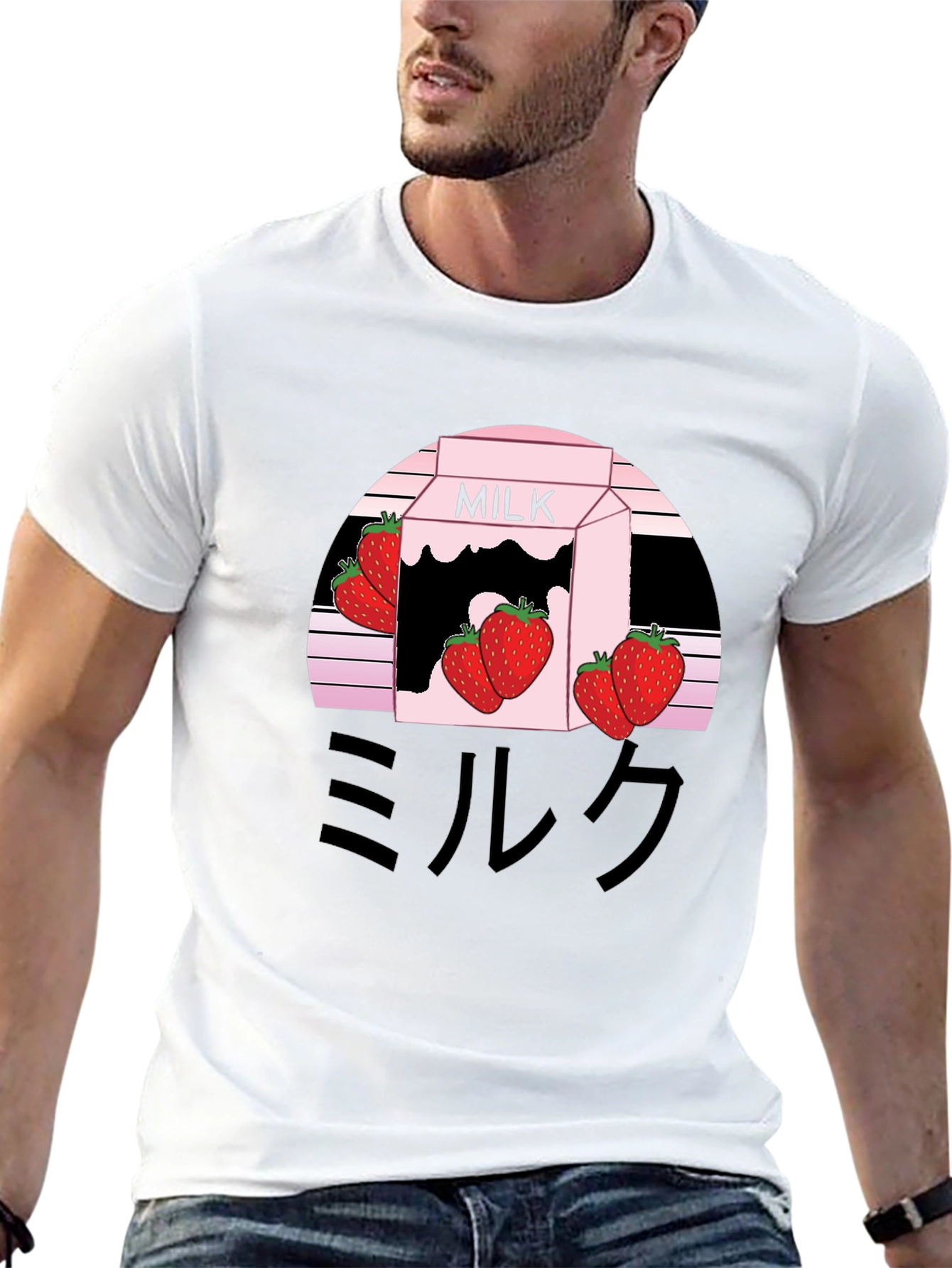 Strawberry Milk Aesthetic Graphic Tee - Kawaii Style