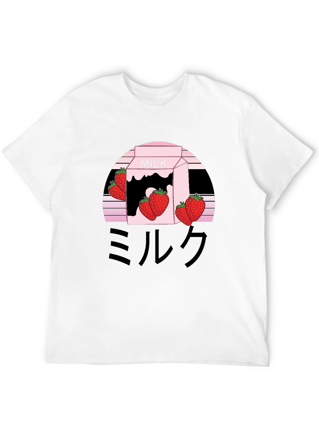 Strawberry Milk Aesthetic Graphic Tee - Kawaii Style