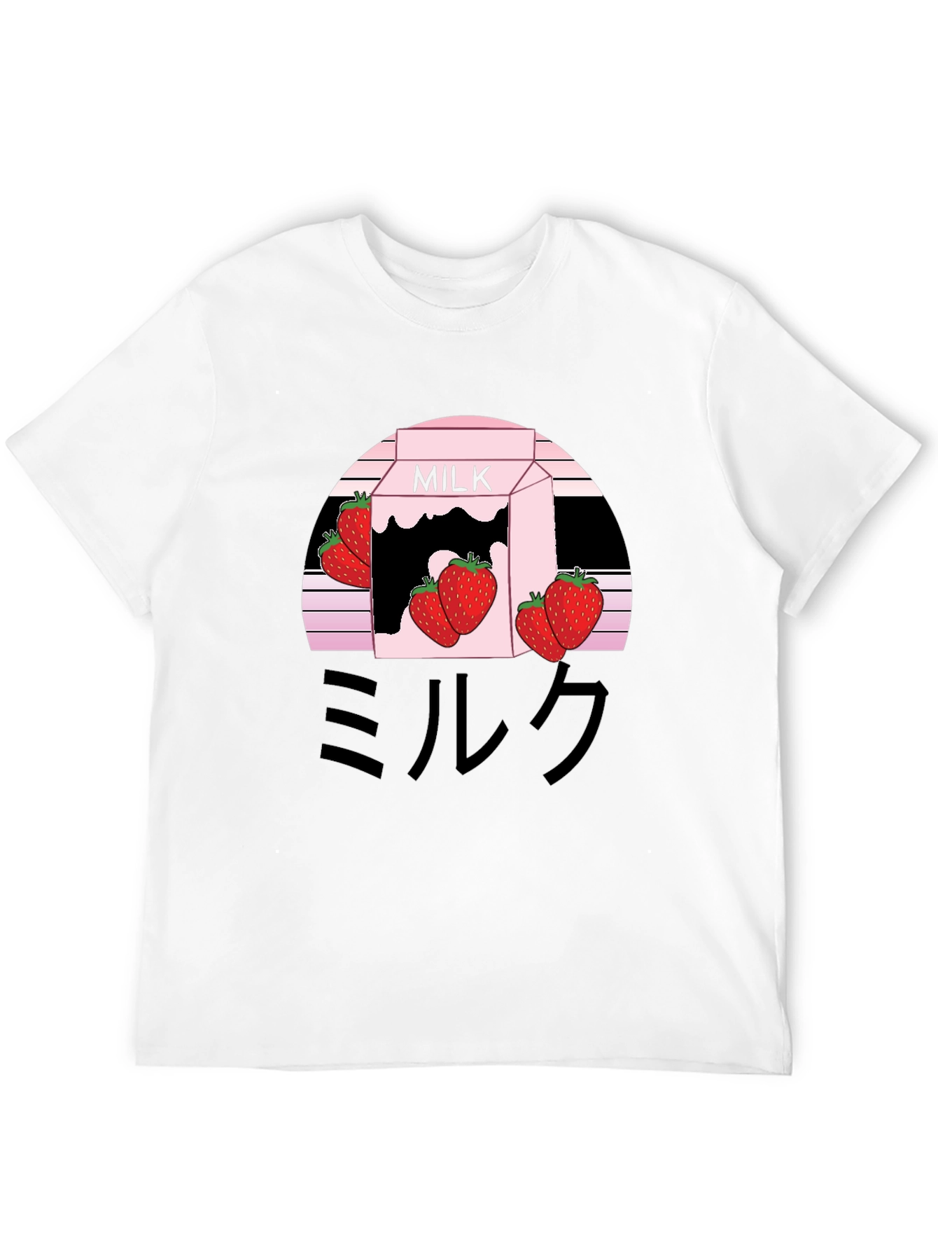 Strawberry Milk Aesthetic Graphic Tee - Kawaii Style