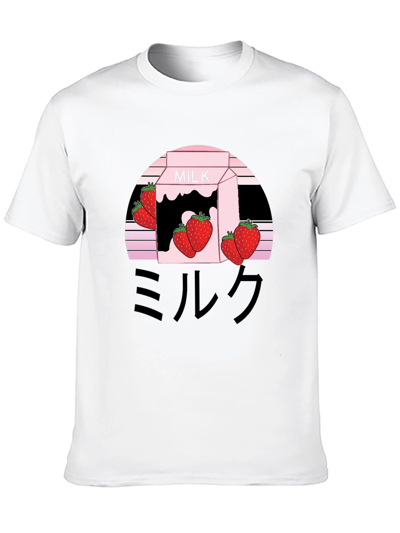 Strawberry Milk Aesthetic Graphic Tee - Kawaii Style